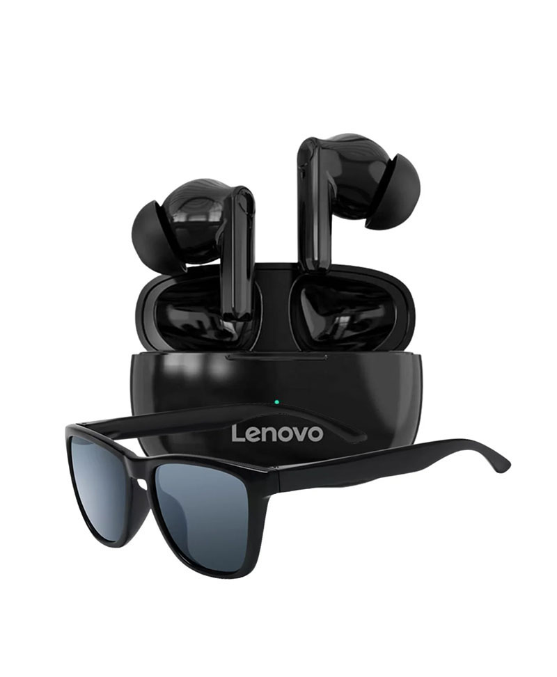 Y TU LO QUIERES COM 0000 0067 AUDIFONOS LENOVO HT05 BLUETOOTH + LENTES DE SOL