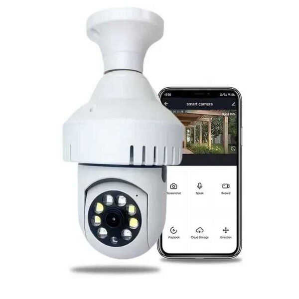 Y TU LO QUIERES COM 012 Camara de Vigilancia 360 bombilla con wifi