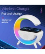 Y TU LO QUIERES COM 025 Cargador inalambrico de lampara con luz RGB