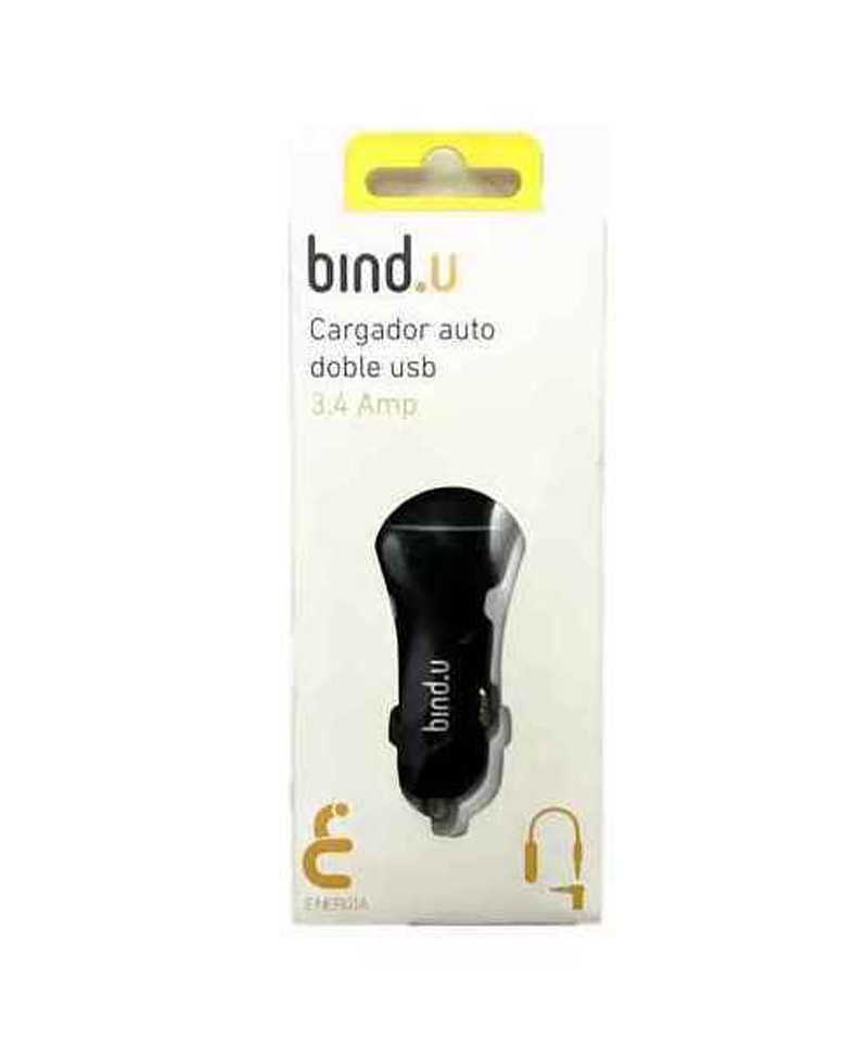 Y TU LO QUIERES COM 028 Cargador Auto USB 3.4 amp Bind.u (1)