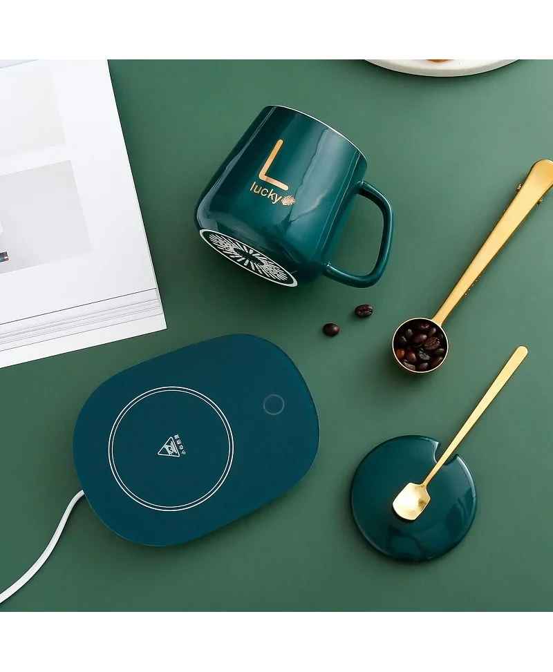 Y TU LO QUIERES COM 068 Taza inteligente con calentador de posavaso