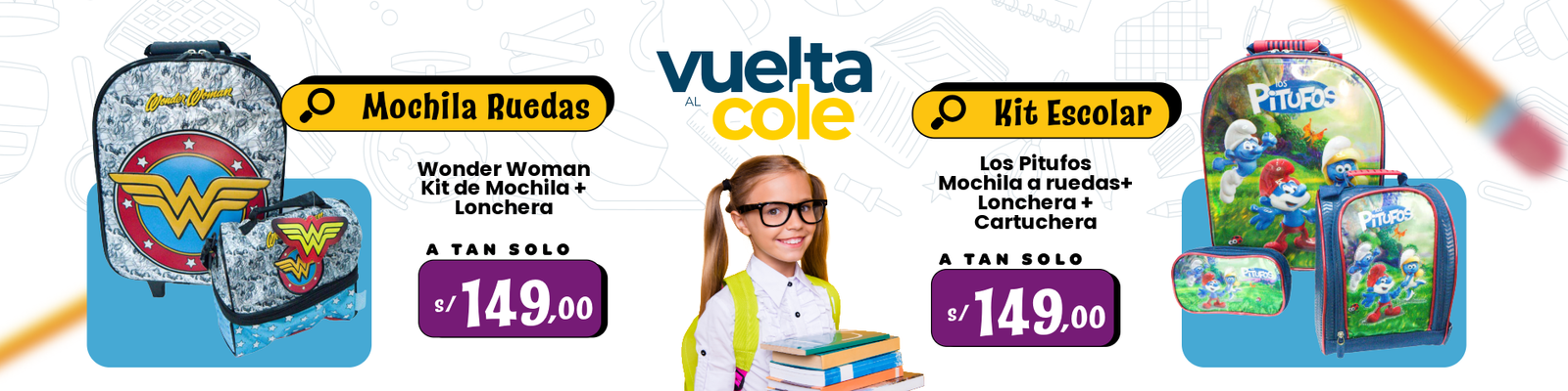 1 PC 1 Slider campana escolar y tu lo quieres la mejor tienda de productos en tecnologia hogar moda y masSlider